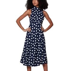 Polka Dot Coralie Dress by‎ Most of All Navy & White Size 0 NWT